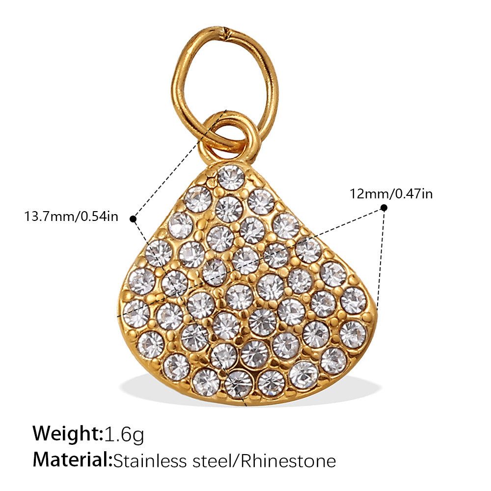 Rhinestone Starfish Coconut Crab Pendant DIY Ocean Style