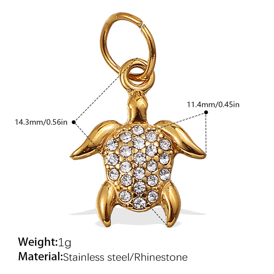 Rhinestone Starfish Coconut Crab Pendant DIY Ocean Style