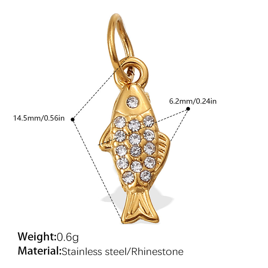 Rhinestone Starfish Coconut Crab Pendant DIY Ocean Style