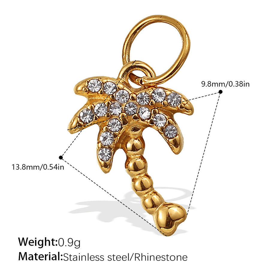 Rhinestone Starfish Coconut Crab Pendant DIY Ocean Style