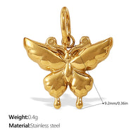 DIY Mini Butterfly Heart Pendant  European Creative Charm