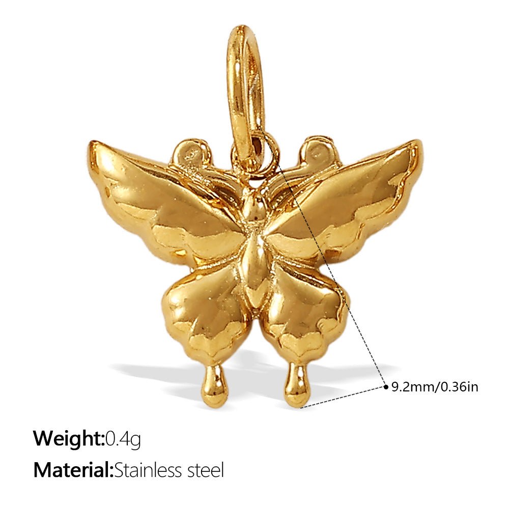 DIY Mini Butterfly Heart Pendant  European Creative Charm