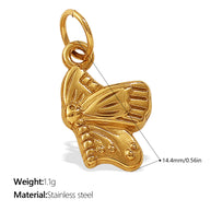 DIY Mini Butterfly Heart Pendant  European Creative Charm