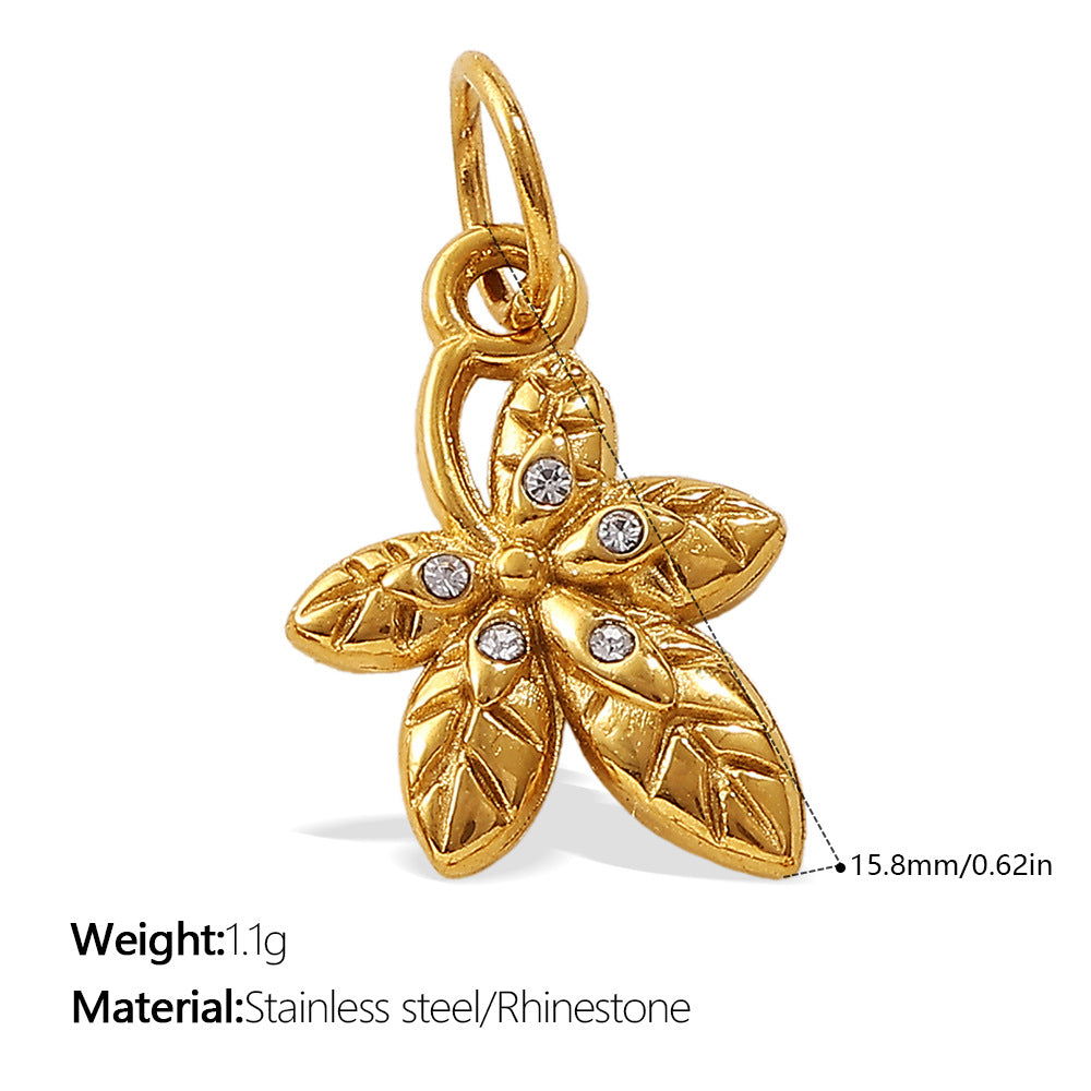 DIY Mini Butterfly Heart Pendant  European Creative Charm