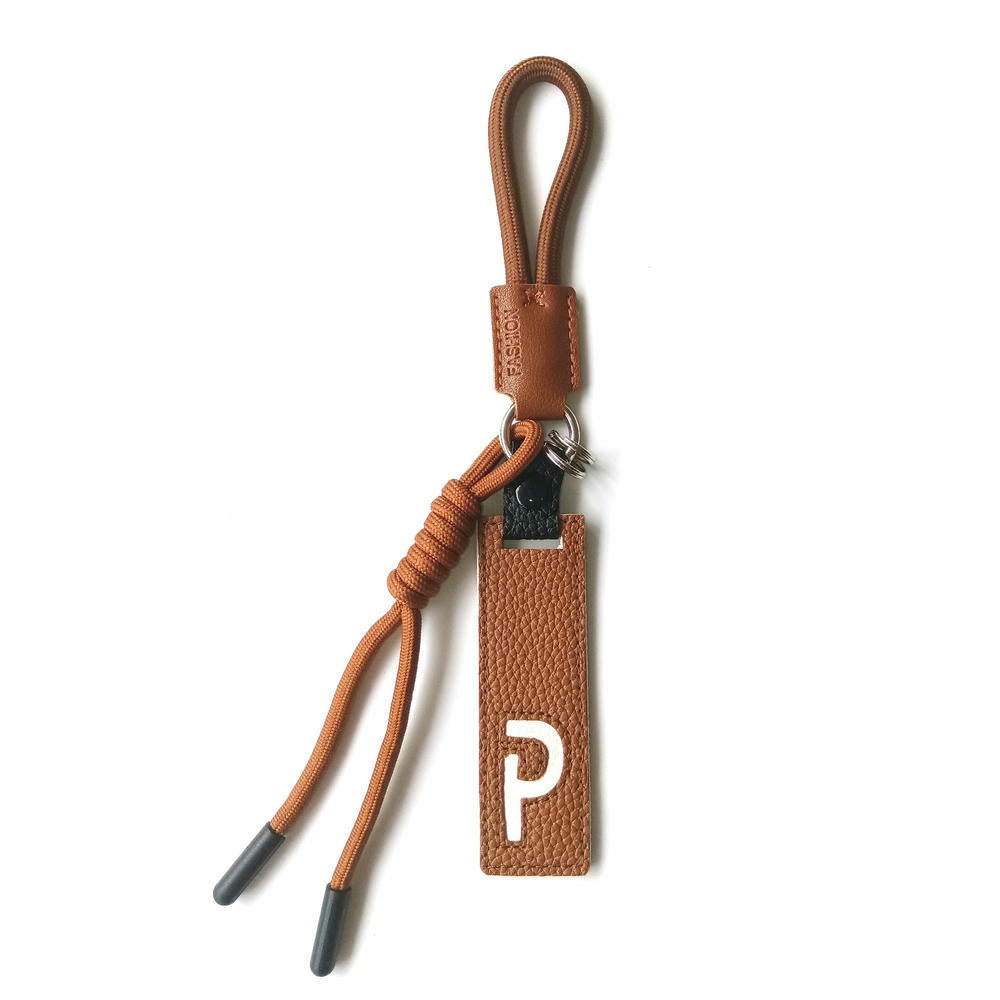 Whale Keychain | Leather Letter Charm | Cute Bag Pendant