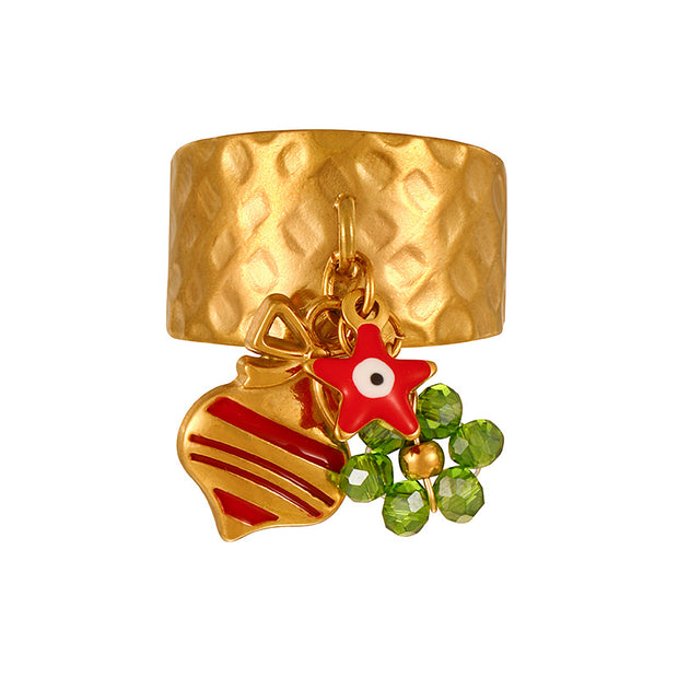 Christmas Evil Eye Ring JXQ09960