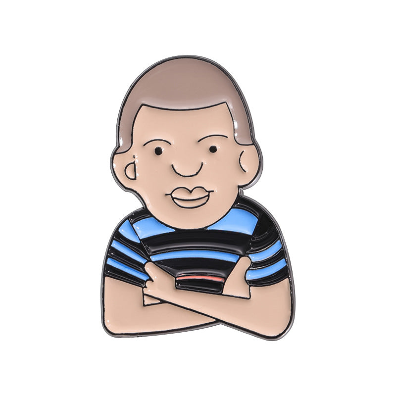 Manchester United Pin | Cartoon Soccer Brooch | Team Badge