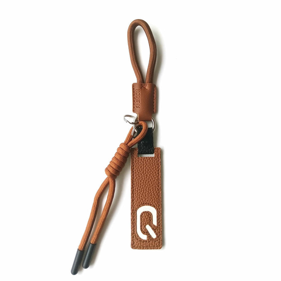 Whale Keychain | Leather Letter Charm | Cute Bag Pendant