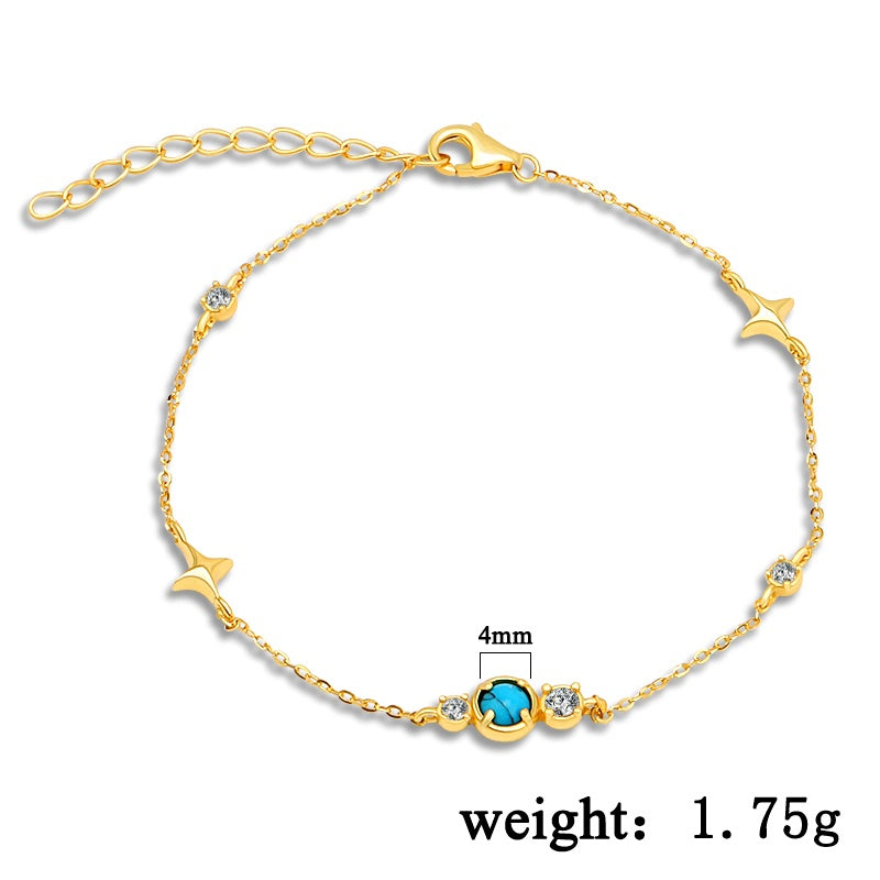 Turquoise Chain Bracelet