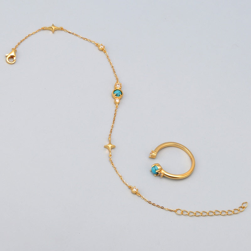 Turquoise Chain Bracelet
