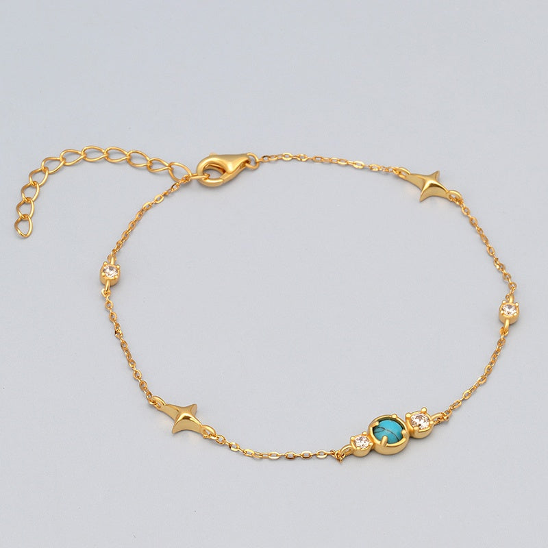 Turquoise Chain Bracelet