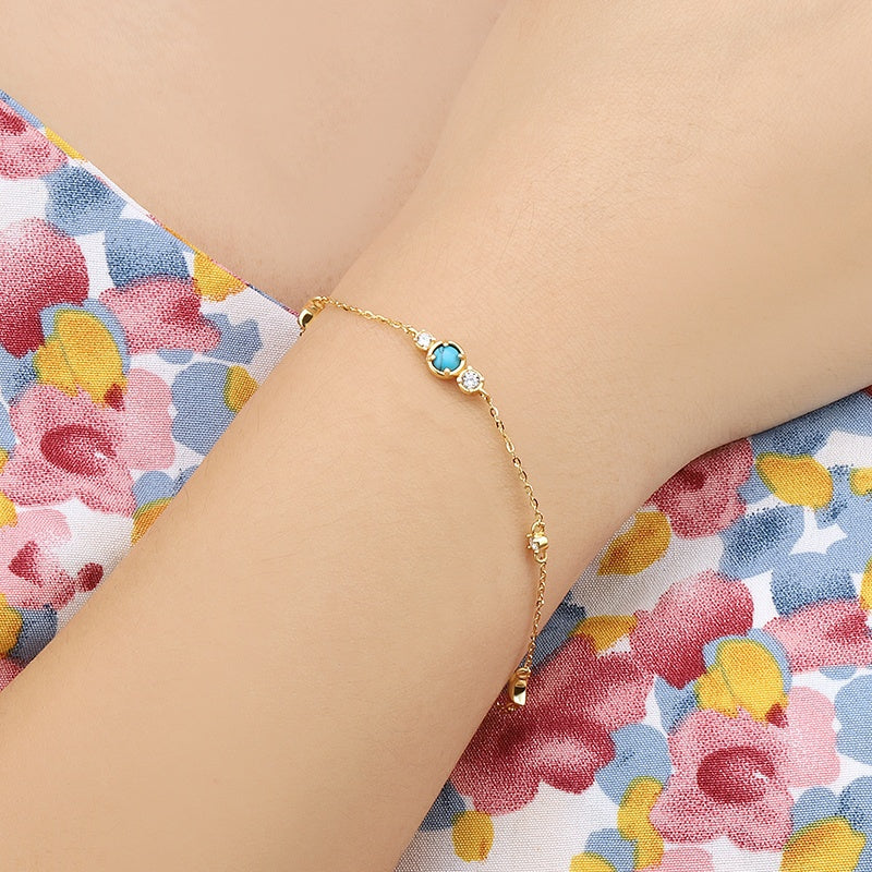 Turquoise Chain Bracelet