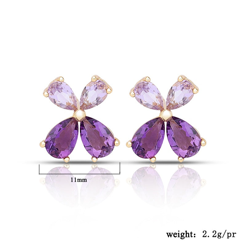 South Africa Gemstone Flower Earring