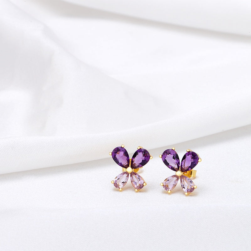 South Africa Gemstone Flower Earring