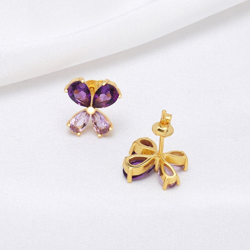 South Africa Gemstone Flower Earring
