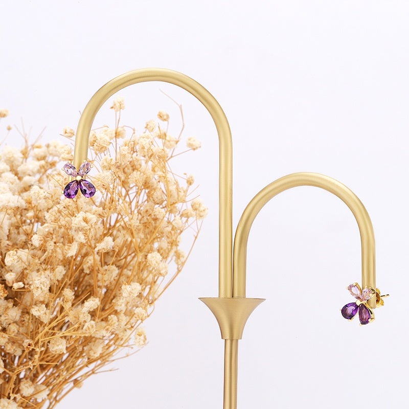 South Africa Gemstone Flower Earring