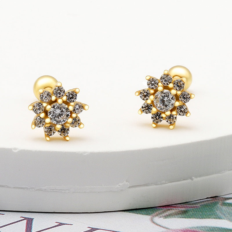 Flower Pretty Ear Piercings