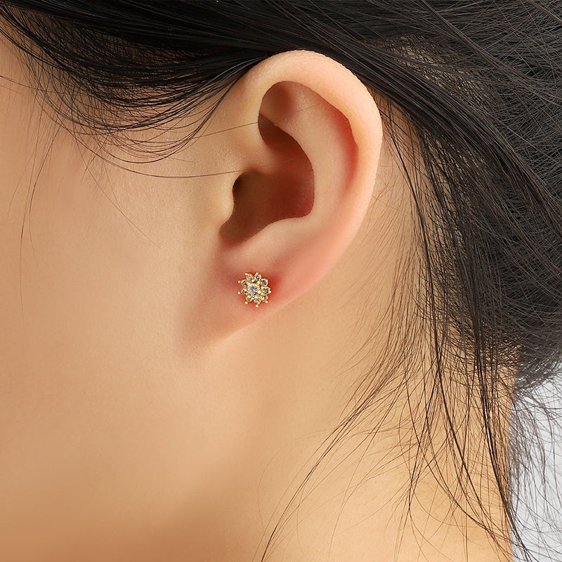 Flower Pretty Ear Piercings