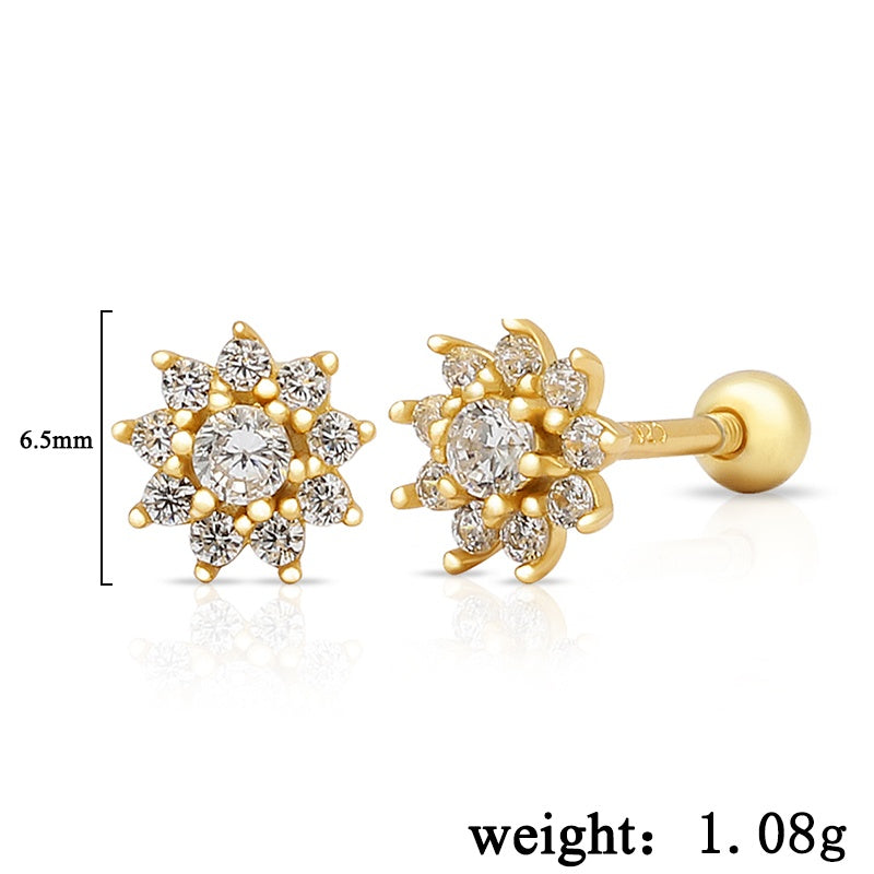 Flower Pretty Ear Piercings
