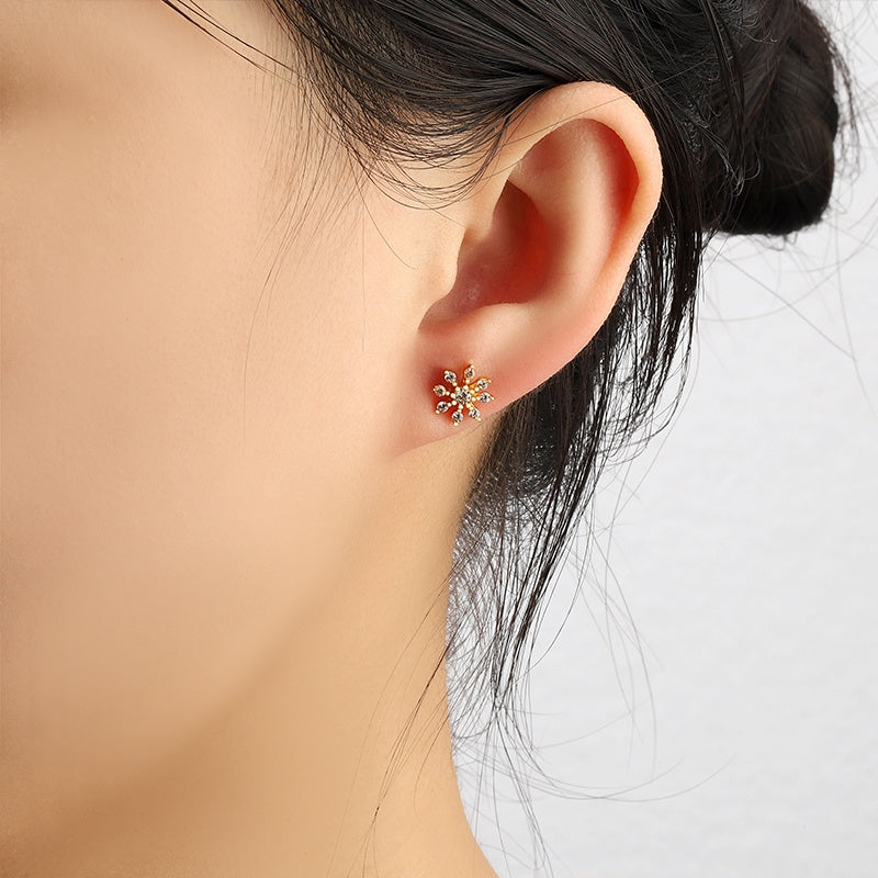 Snowflake Pretty Ear Piercings