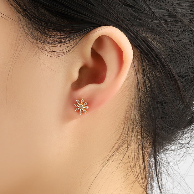 Snowflake Pretty Ear Piercings