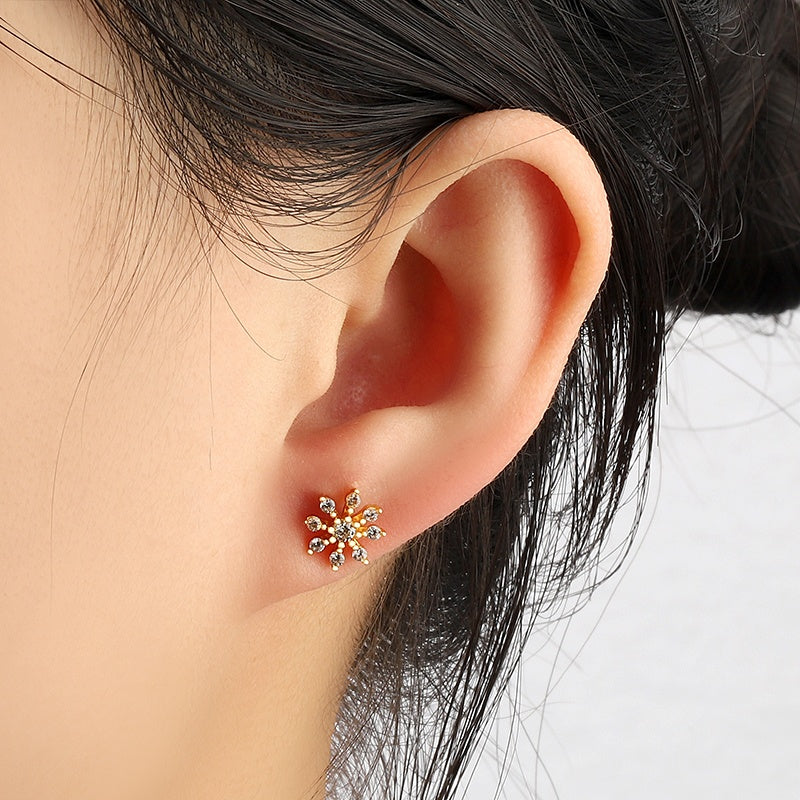Snowflake Pretty Ear Piercings