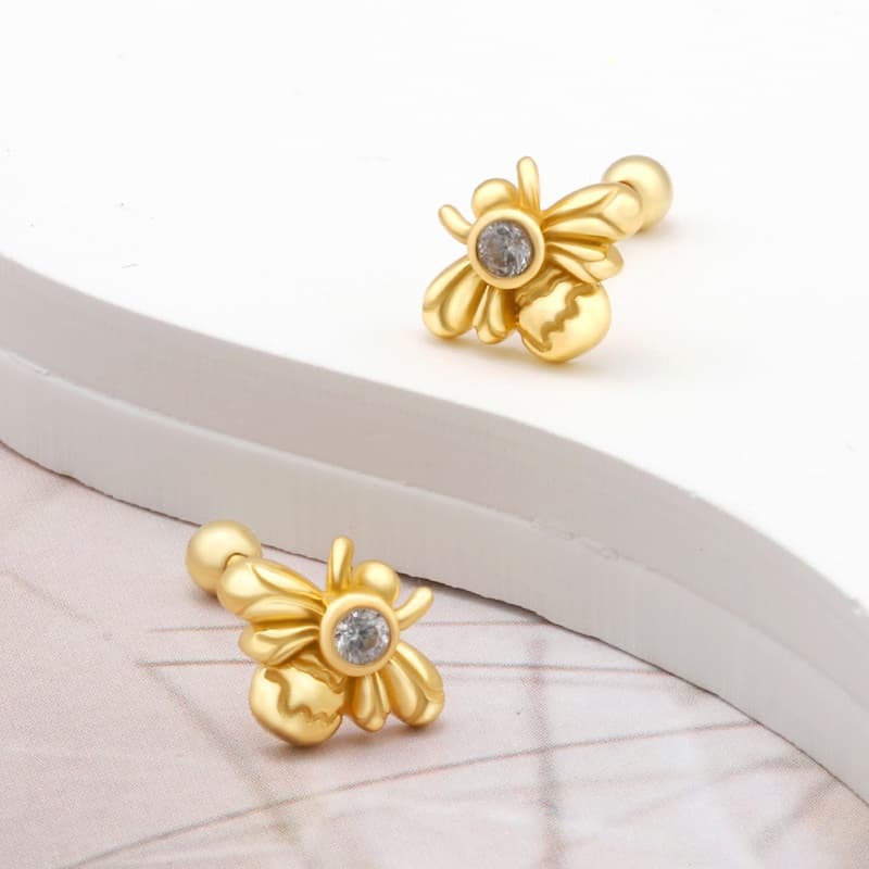 Bee Trendy Cute Ear Piercings