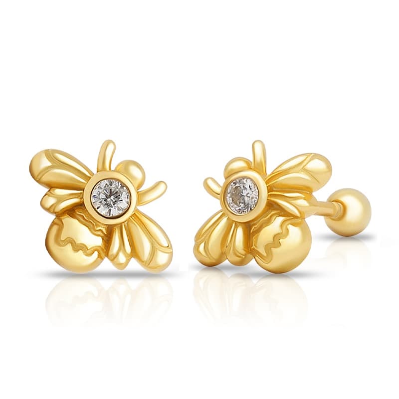 Bee Trendy Cute Ear Piercings