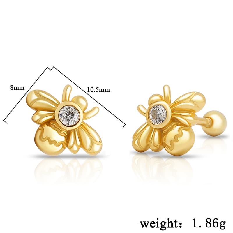 Bee Trendy Cute Ear Piercings