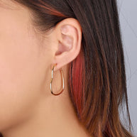 Heart Shaped Hoop Earrings