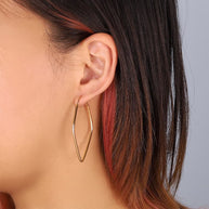 Diamond Shaped Hoops
