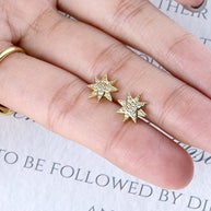 Eight-pointed Star Stud Earring