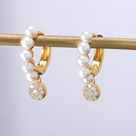 Pearl Dangle Earring Sterling Silver