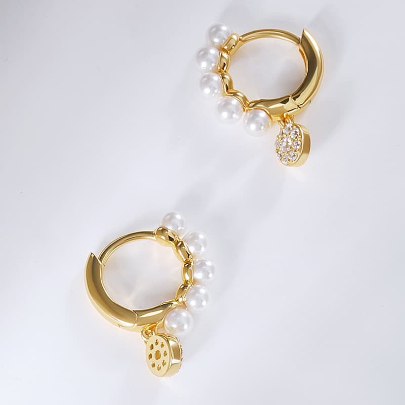 Pearl Dangle Earring Sterling Silver