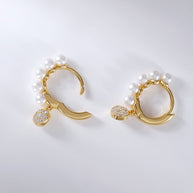 Pearl Dangle Earring Sterling Silver