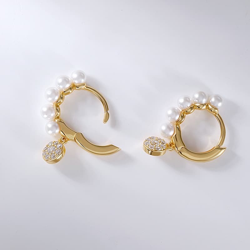 Pearl Dangle Earring Sterling Silver