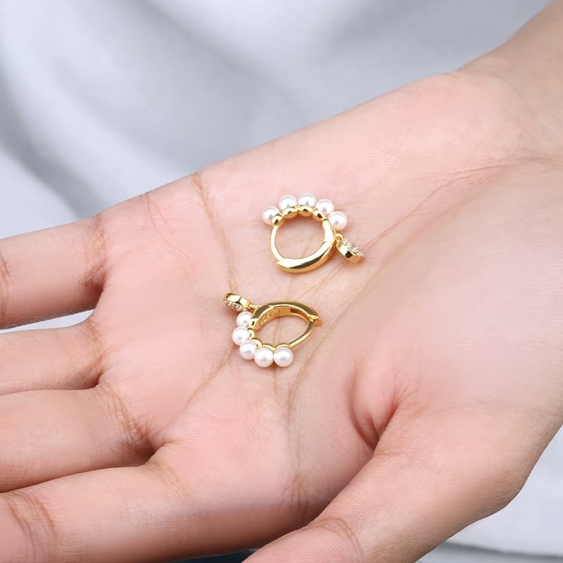 Pearl Dangle Earring Sterling Silver