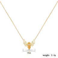 Citrine Bee Necklace