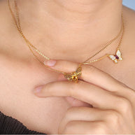 Citrine Bee Necklace