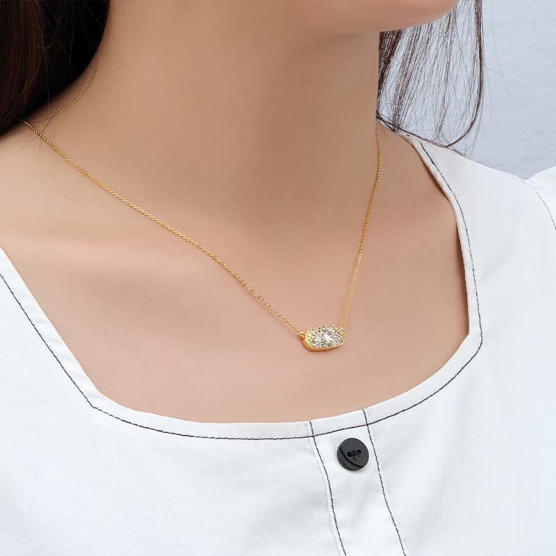 Grayson Gold Crystal Pendant Necklace