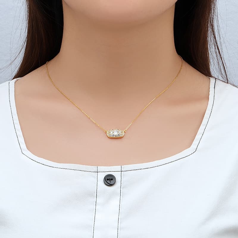 Grayson Gold Crystal Pendant Necklace