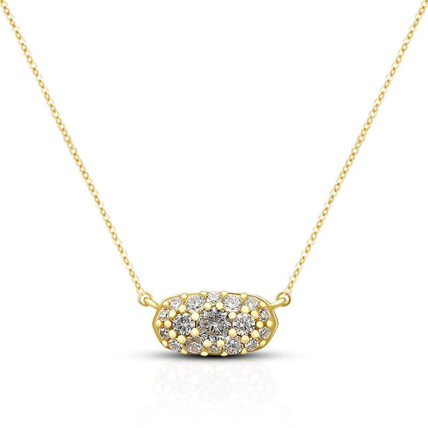 Grayson Gold Crystal Pendant Necklace SN00011