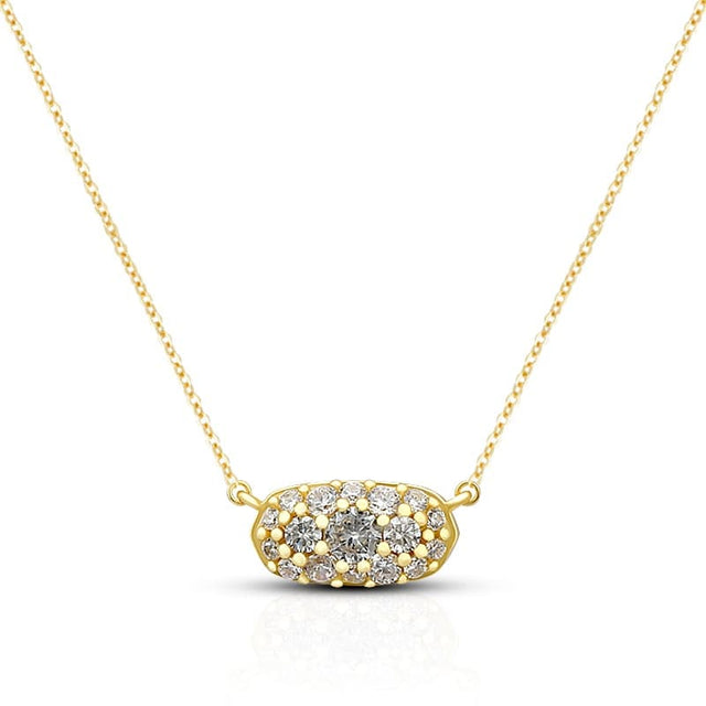 Grayson Gold Crystal Pendant Necklace SN00011