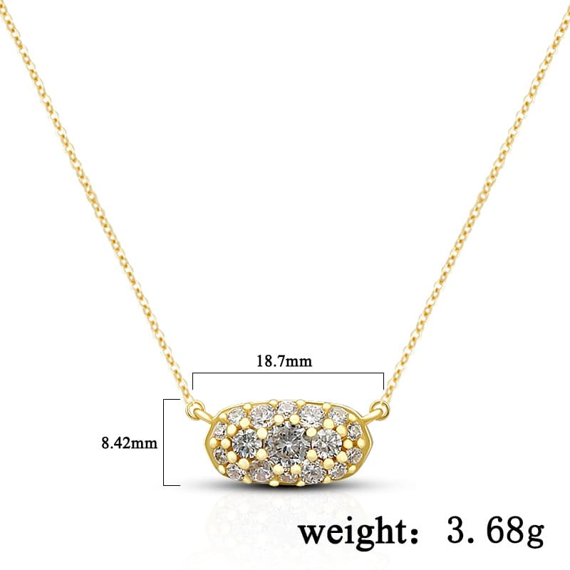 Grayson Gold Crystal Pendant Necklace