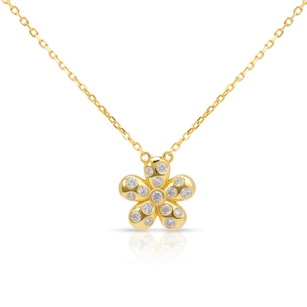 CZ Flower Necklace SN00016