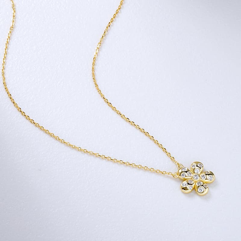 CZ Flower Necklace