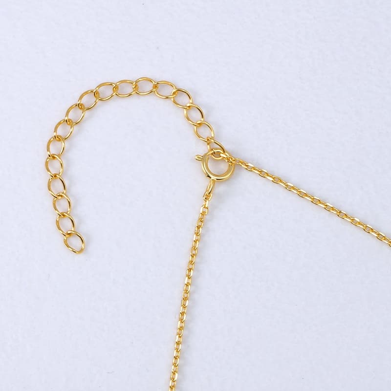 CZ Silver Spike Necklace