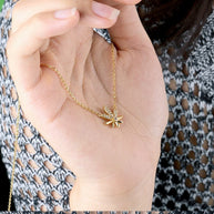 CZ Leaf Necklace