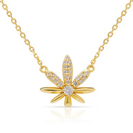 CZ Leaf Necklace