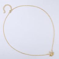 CZ Leaf Necklace